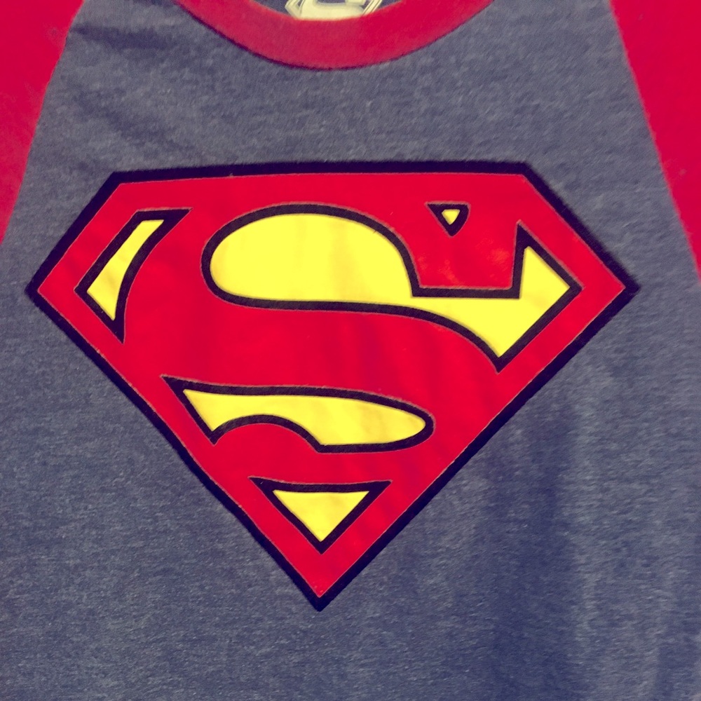 Superman baseball Tee shirt